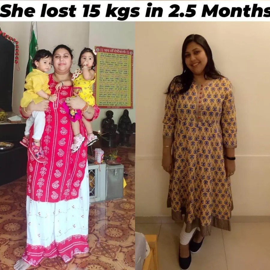 ❤️  3569 Likes		 My Dear Client Mansi  Lost 15 Kg  In 2.5 Months